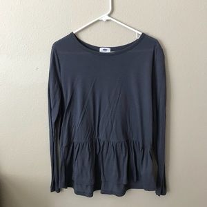 Long Sleeve Peplum Top